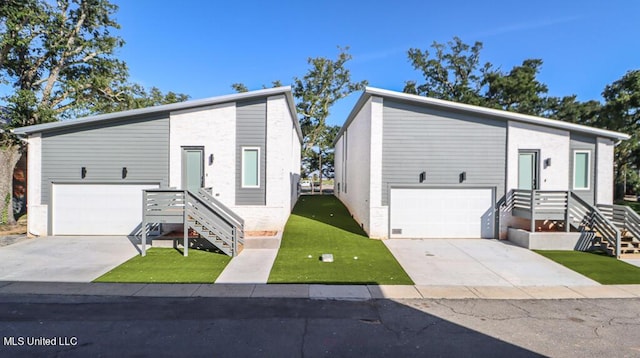 split foyer home with a garage