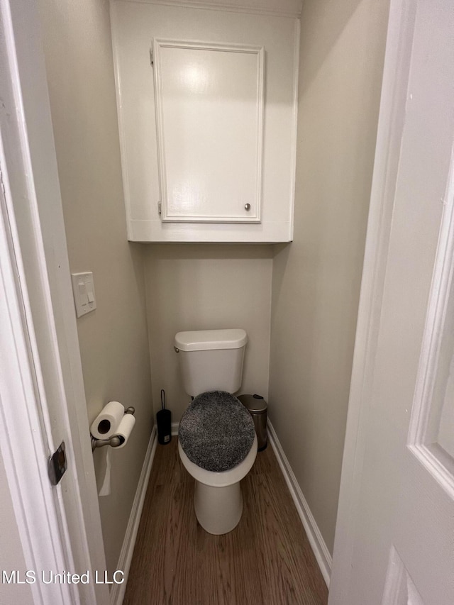 110 Hawks Nest Cv, Brandon, MS 39042 - bathroom with wood finished floors and toilet