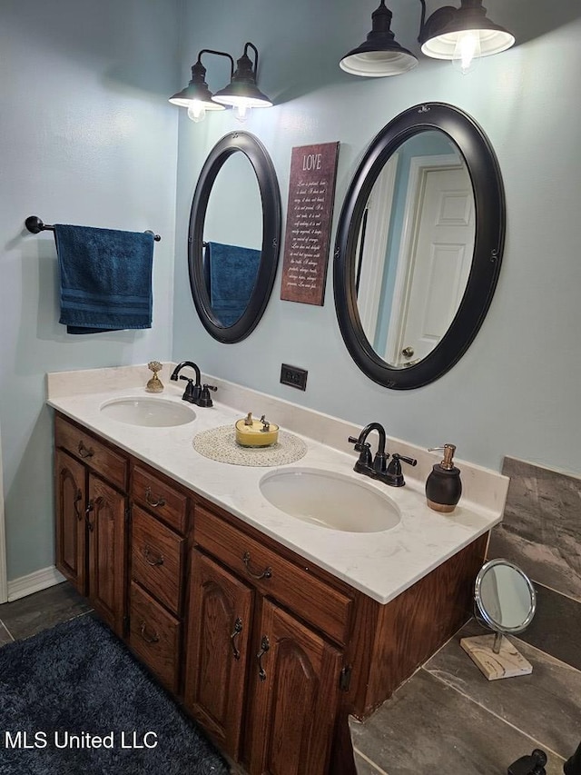 bathroom featuring vanity