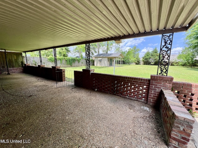111 E Gresham St, Indianola, MS 38751 - view of patio / terrace featuring fence