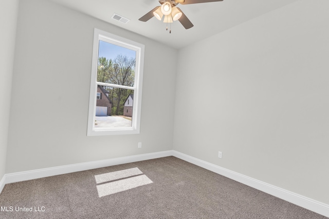 10243 March Meadows Way, Olive Branch, MS 38654 - carpeted spare room featuring ceiling fan and baseboards
