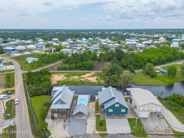 4013 Haiti St, Bay Saint Louis, MS 39520 - birds eye view of property featuring a residential view and a water view