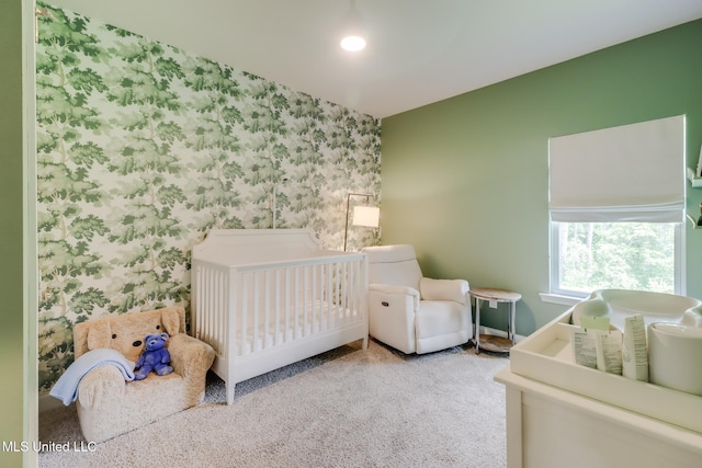 11625 Talla Dr, Ocean Springs, MS 39564 - bedroom featuring wallpapered walls and carpet floors