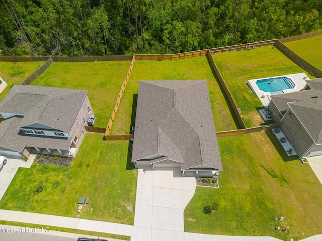 11625 Talla Dr, Ocean Springs, MS 39564 - aerial view of property and surrounding area with a pool area