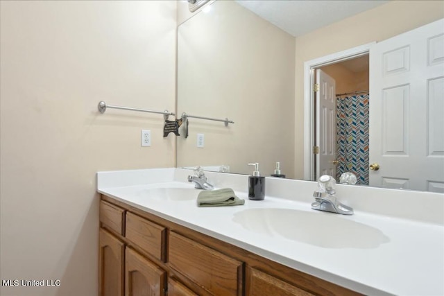 bathroom with vanity