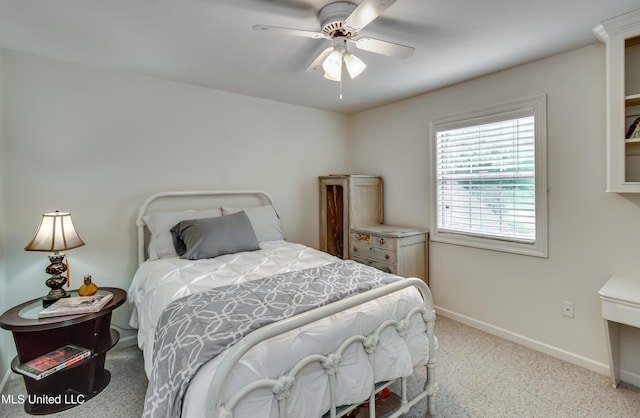 708 Oak Trl, Canton, MS 39046 - carpeted bedroom featuring baseboards and a ceiling fan