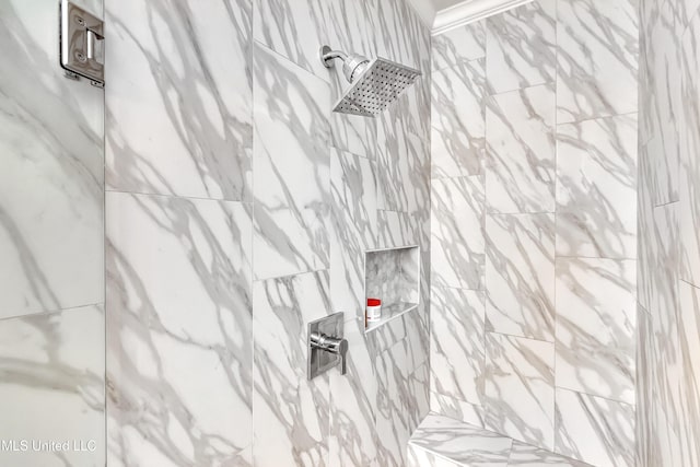 708 Oak Trl, Canton, MS 39046 - bathroom view of a marble finish shower