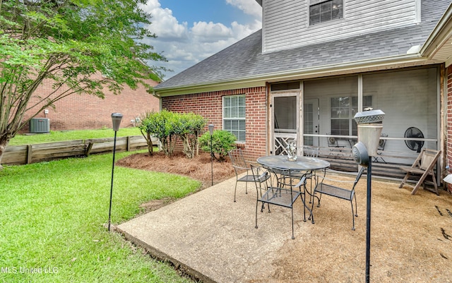 708 Oak Trl, Canton, MS 39046 - view of patio featuring central air condition unit
