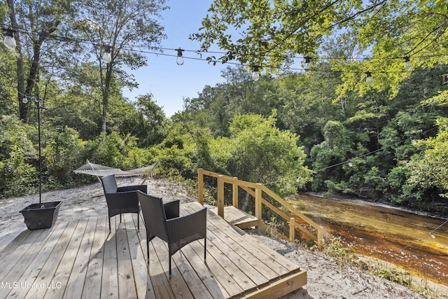 5297 Tuxachanie Dr, Biloxi, MS 39532 - view of wooden terrace