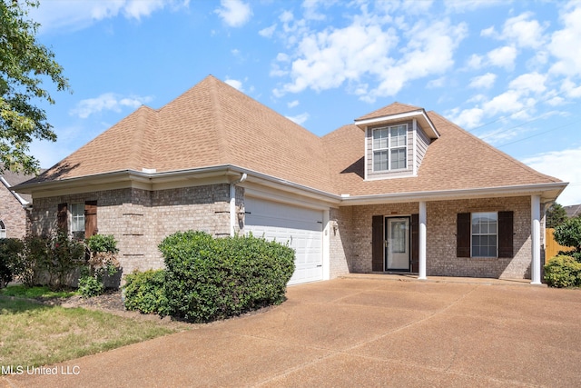 view of front of house featuring a garage