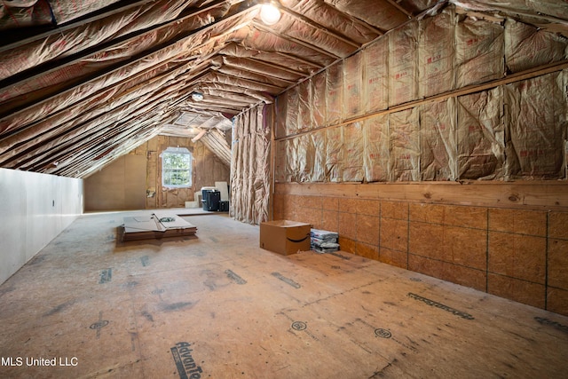 view of attic