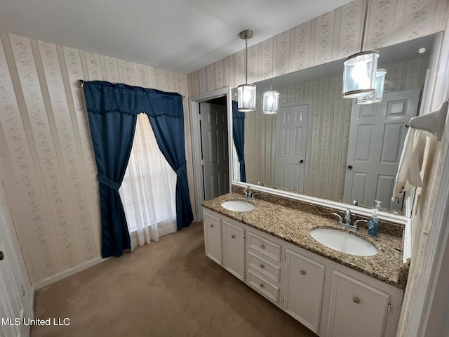 bathroom with vanity