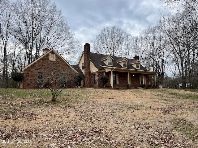 view of front facade with a porch