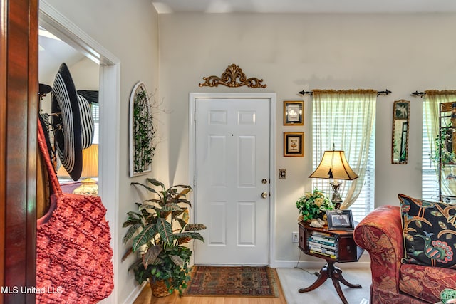 814 Lynwood Ln, Pearl, MS 39208 - foyer entrance featuring wood finished floors and baseboards