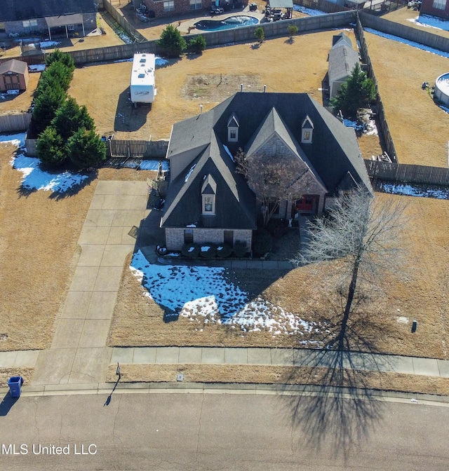 birds eye view of property