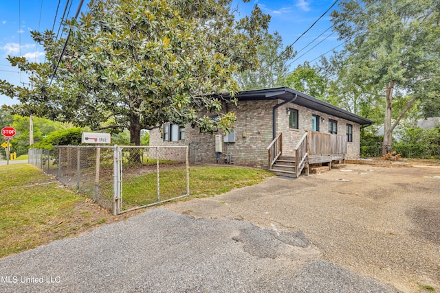 view of front of home