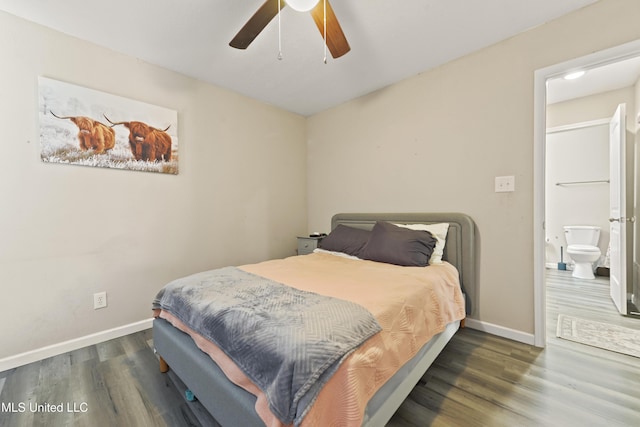 3241 Kings Bridge Rd, Moss Point, MS 39562 - bedroom with wood finished floors, baseboards, and ceiling fan
