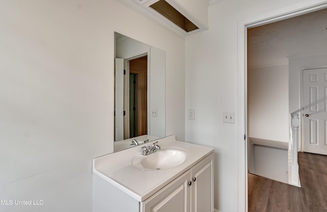 735 Wicklow Pl Unit A, Ridgeland, MS 39157 - bathroom featuring vanity and wood finished floors