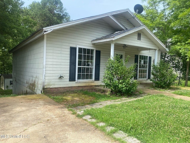 view of bungalow