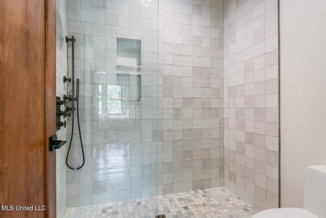 301 S Toulme St Unit 201, Bay Saint Louis, MS 39520 - bathroom featuring toilet and tiled shower