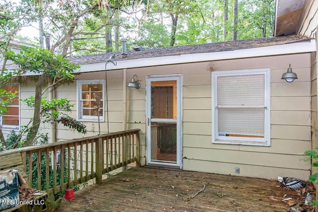 1777 Brecon Dr, Jackson, MS 39211 - property entrance with a wooden deck