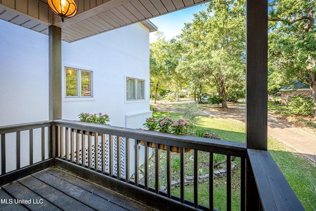 view of balcony