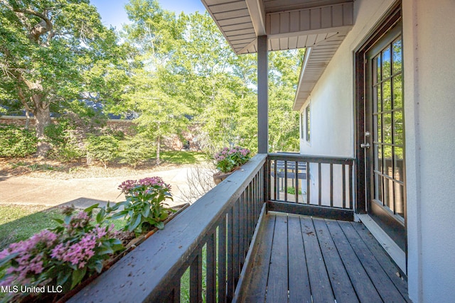 view of balcony
