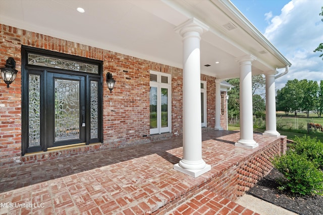 1594 Victoria Rd, Byhalia, MS 38611 - view of covered porch