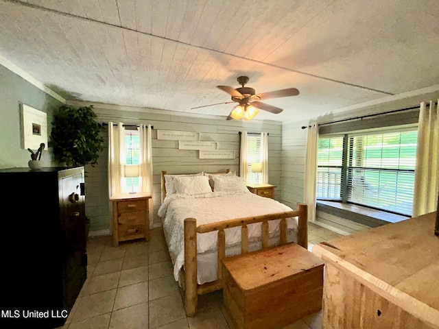 31019 N 19th Hwy, West, MS 39192 - tiled bedroom with multiple windows and a ceiling fan