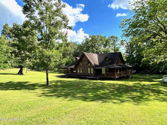 31019 N 19th Hwy, West, MS 39192 - exterior space featuring a yard and a deck