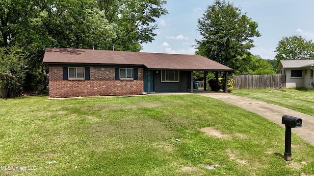 1384 Whitworth Cv, Southaven, MS 38671 - single story home with brick siding, driveway, an attached carport, and a shingled roof