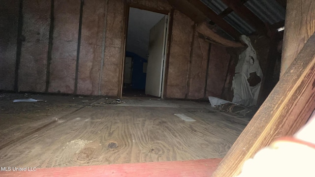 view of attic