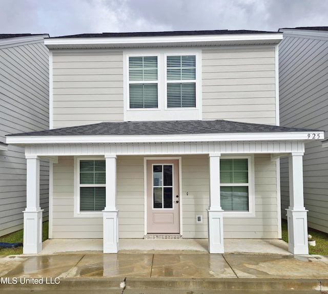 925 Motsie Rd, Biloxi, MS 39532 - view of front of home featuring covered porch and a shingled roof