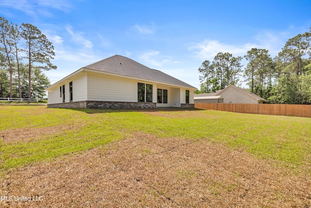 13379 Wash Fayard Rd, Biloxi, MS 39532 - back of property with brick siding and roof with shingles