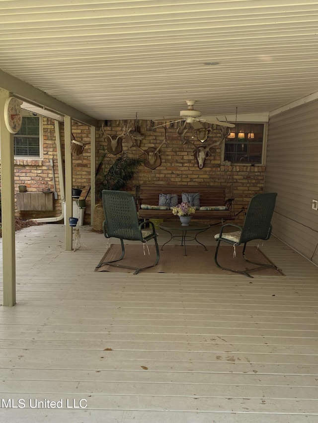 view of patio / terrace featuring a deck