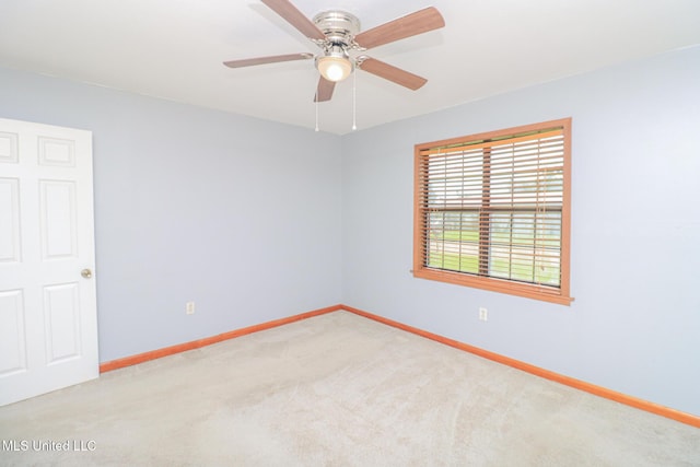206 Oak Park Dr, Pearl, MS 39208 - empty room featuring carpet flooring and ceiling fan