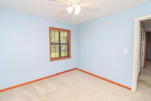 206 Oak Park Dr, Pearl, MS 39208 - unfurnished room featuring light colored carpet and ceiling fan