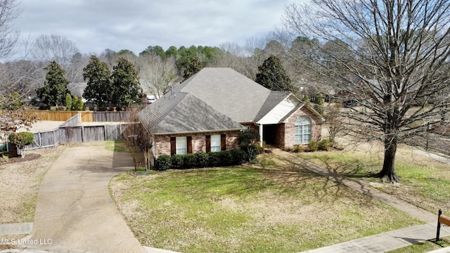 view of front property with a front yard