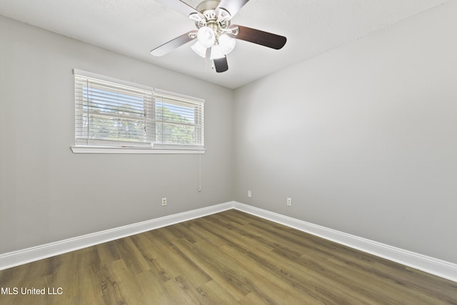 2607 Calle De Feliz St, Gautier, MS 39553 - spare room featuring wood finished floors and a ceiling fan