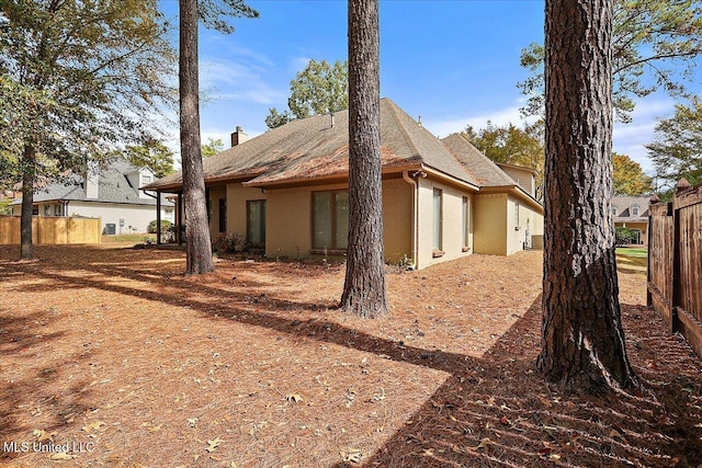 view of rear view of property