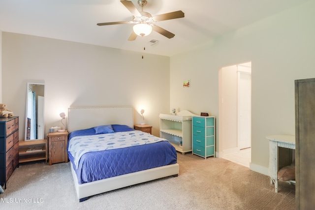 508 Dynsmore Pl, Long Beach, MS 39560 - carpeted bedroom featuring a ceiling fan