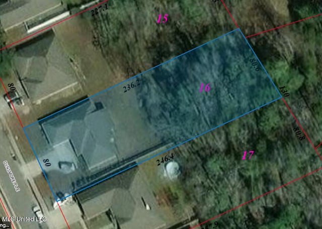 508 Dynsmore Pl, Long Beach, MS 39560 - map of property location with property boundaries highlighted