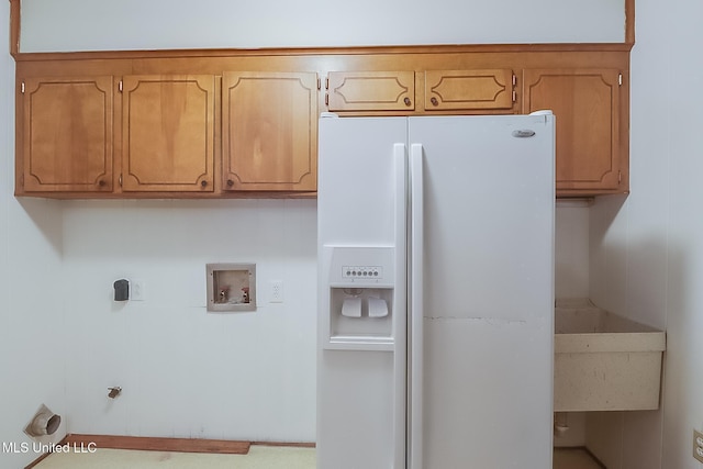 laundry room featuring washer hookup and hookup for a gas dryer