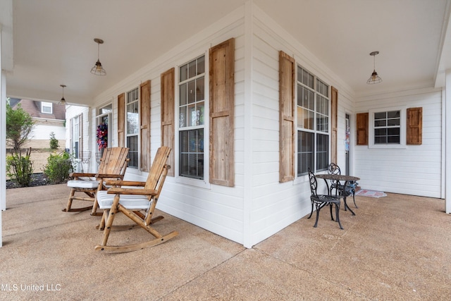 view of patio / terrace featuring a porch