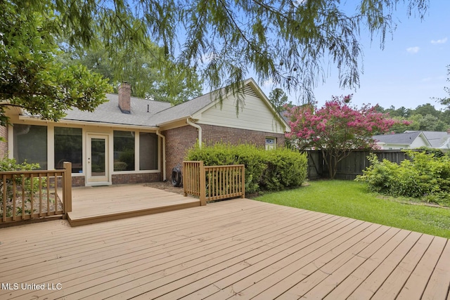 20 Peachtree Ln, Madison, MS 39110 - deck with a fenced backyard