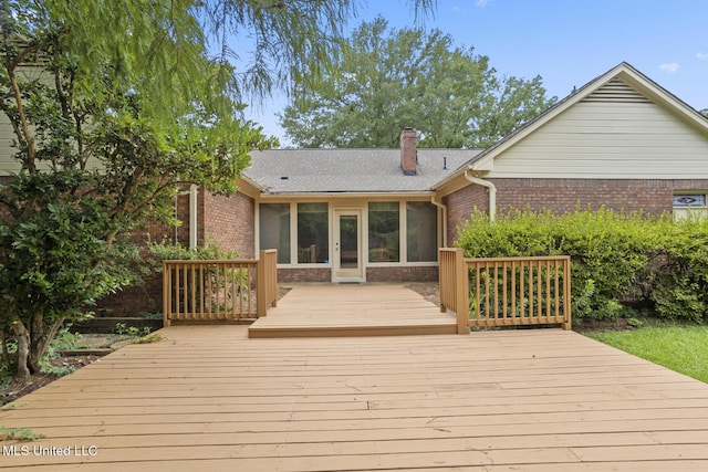 20 Peachtree Ln, Madison, MS 39110 - deck featuring a sunroom