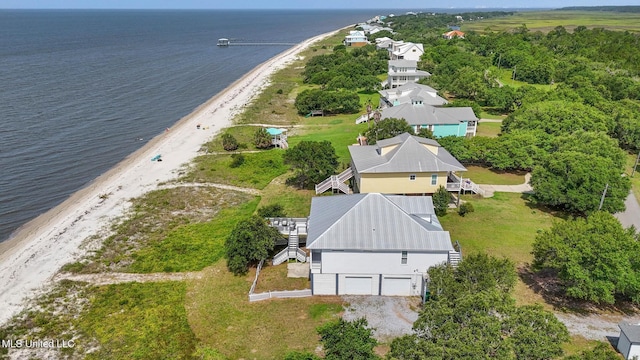 7101 Belle Fontaine Dr, Ocean Springs, MS 39564 - drone / aerial view of expansive coastline