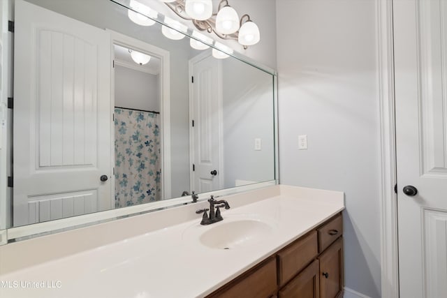 bathroom featuring vanity