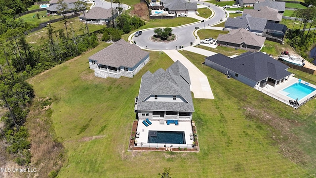 2918 Juliette Dr, Ocean Springs, MS 39564 - aerial view of residential area featuring a pool