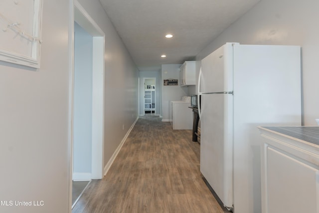95 Nesting Site, Vicksburg, MS 39183 - hall featuring recessed lighting, baseboards, and wood finished floors